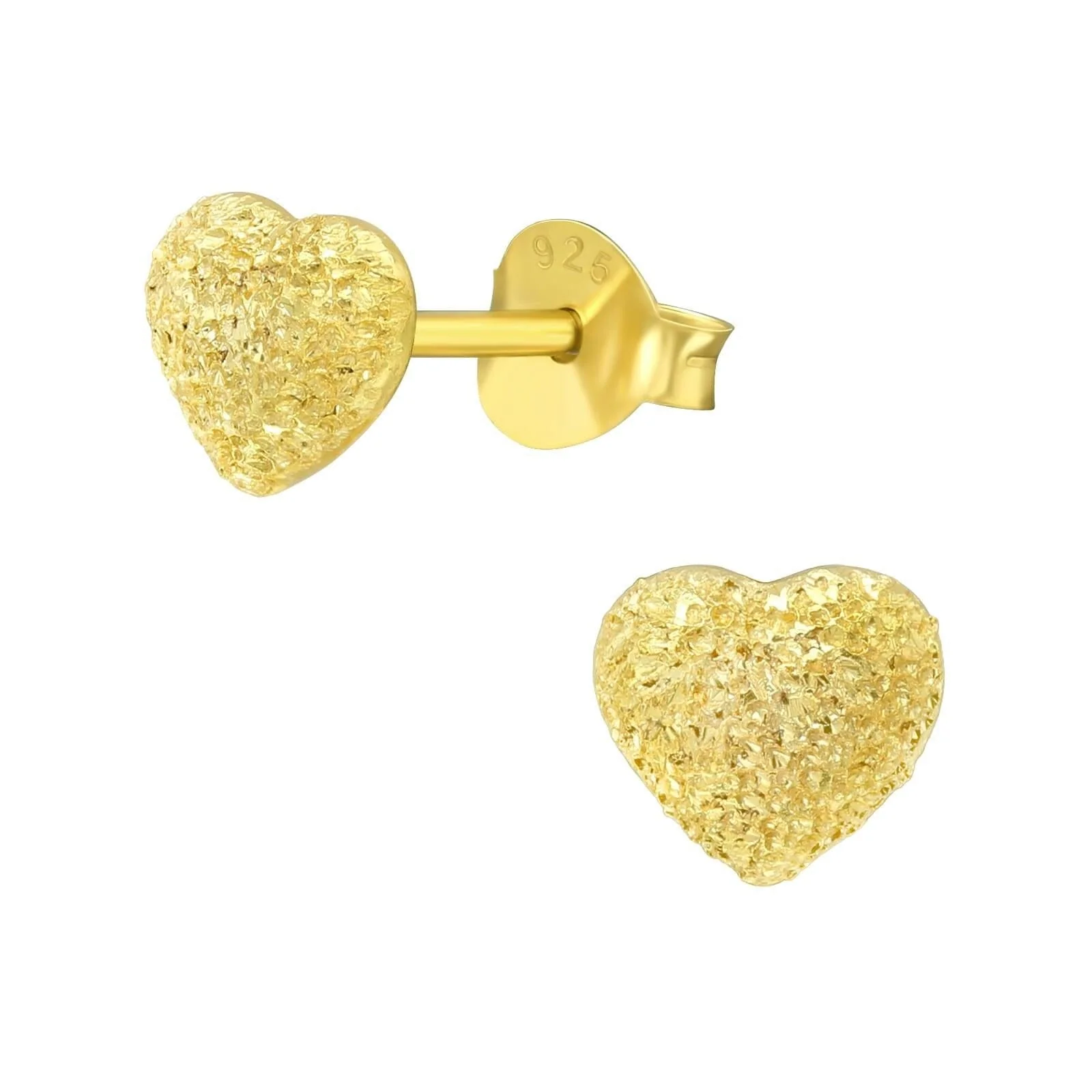 Asfour 925 Sterling Silver Earring, Gold - Et0075-g
