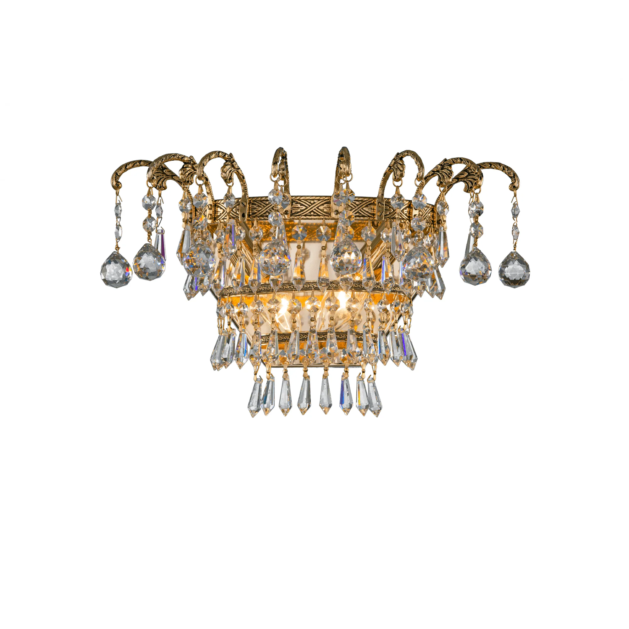 Royal Wall Lamp - 2 Bulbs - Gold Ox