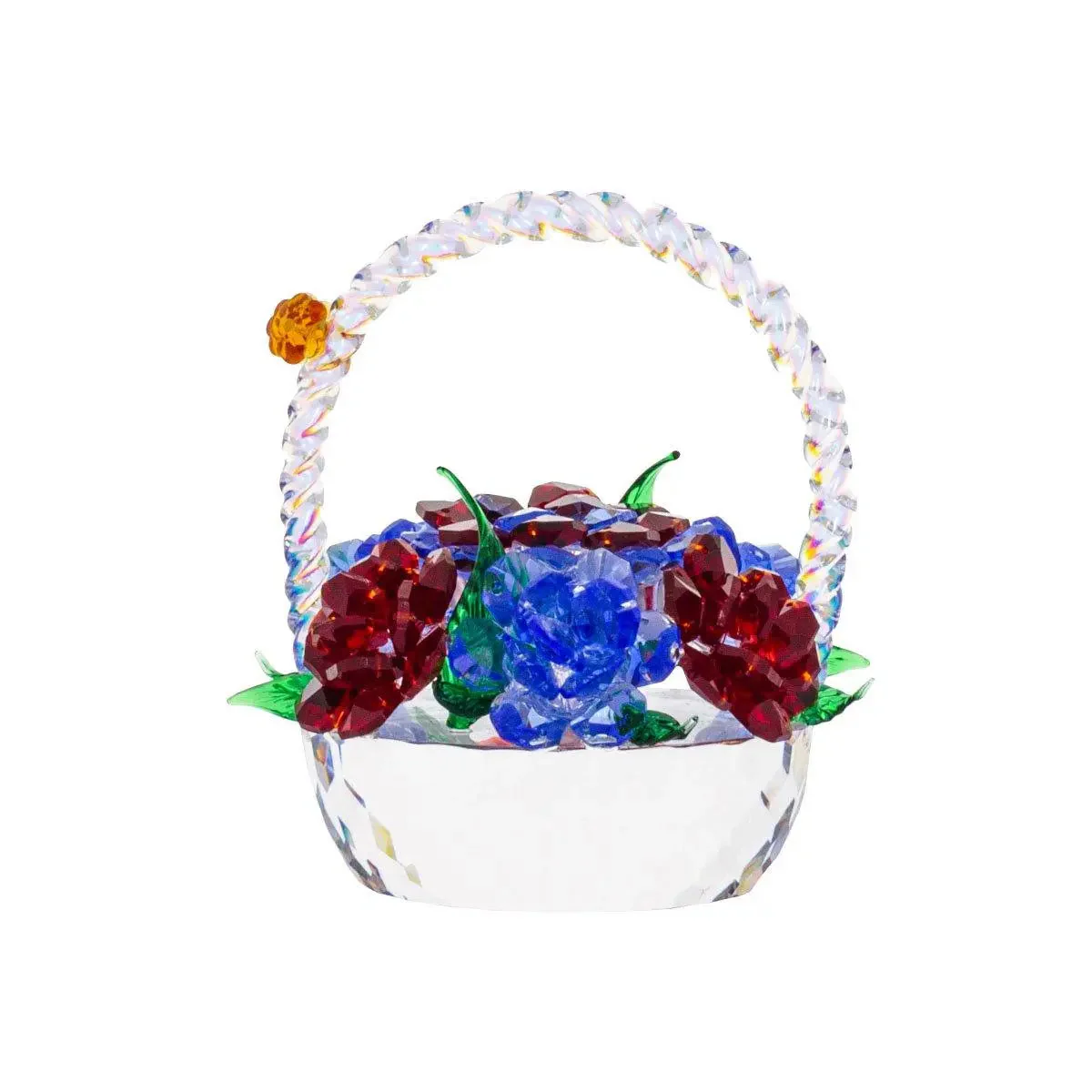 Crystal Gift Shape Flowers Basket