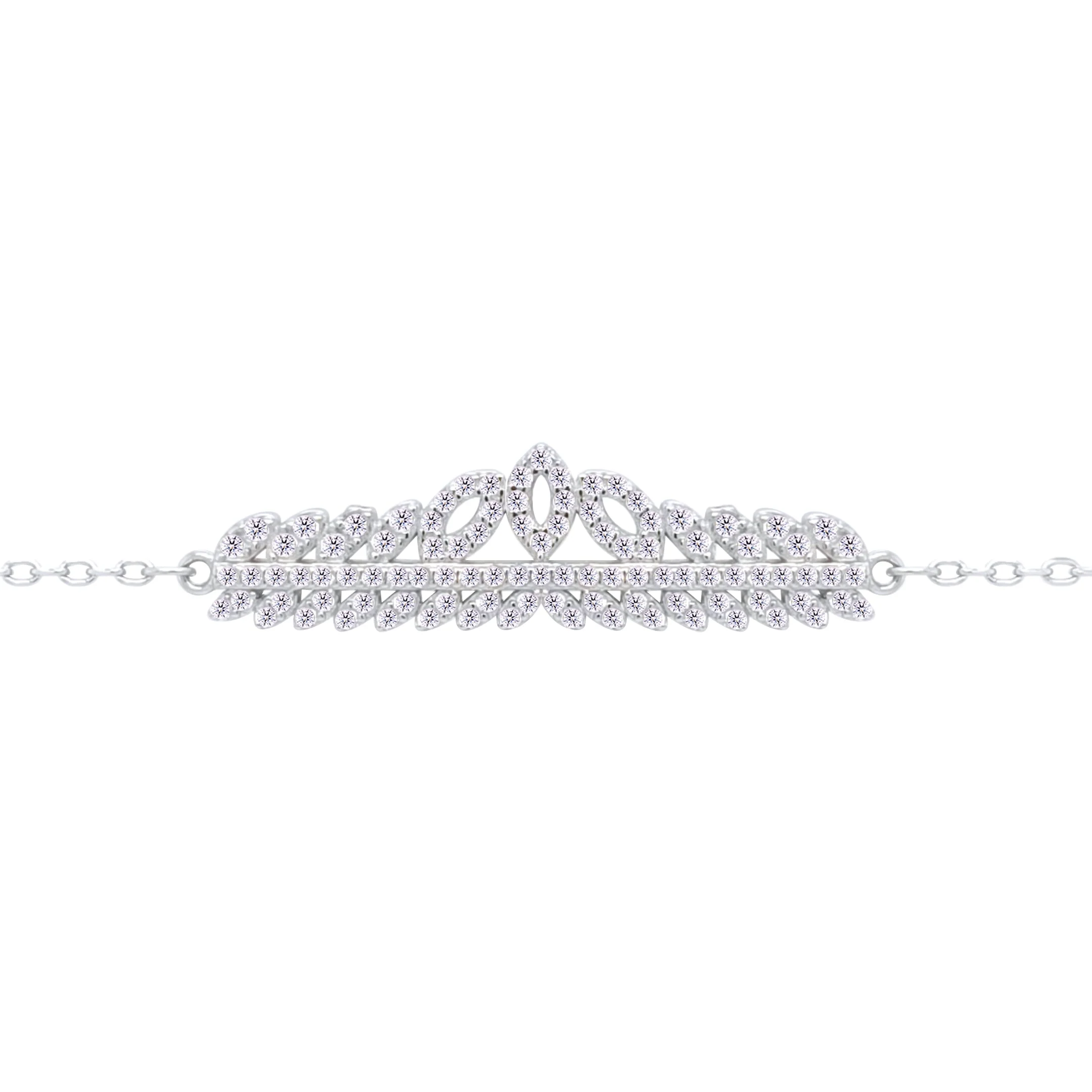 Asfour Crystal Jewelry Set With Art Deco Design In 925 Sterling Silver -SM0023-7 - Image 5