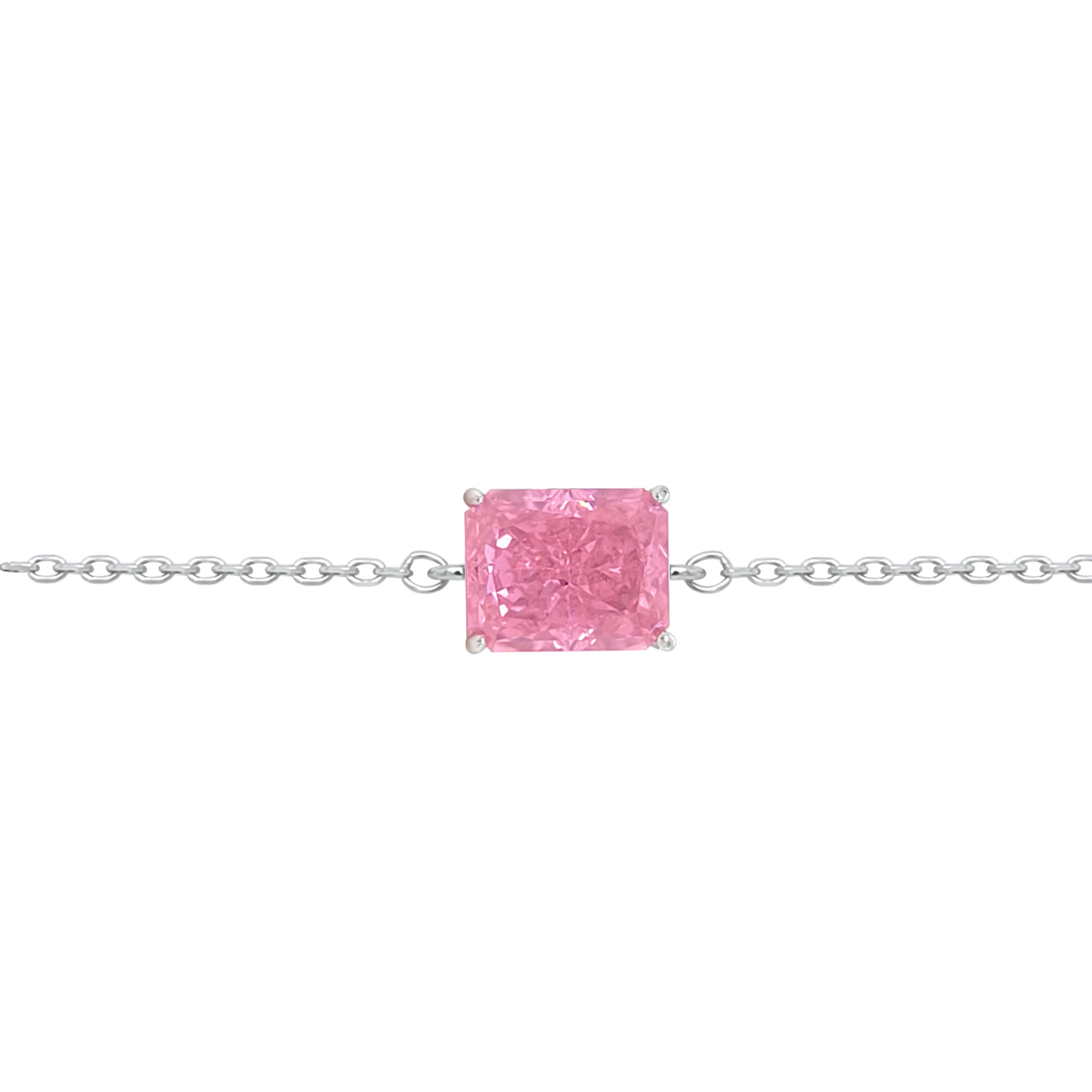 Asfour Crystal Jewelry Set With Rose Emerald Design In 925 Sterling Silver-SD0131-O-7 - Image 4