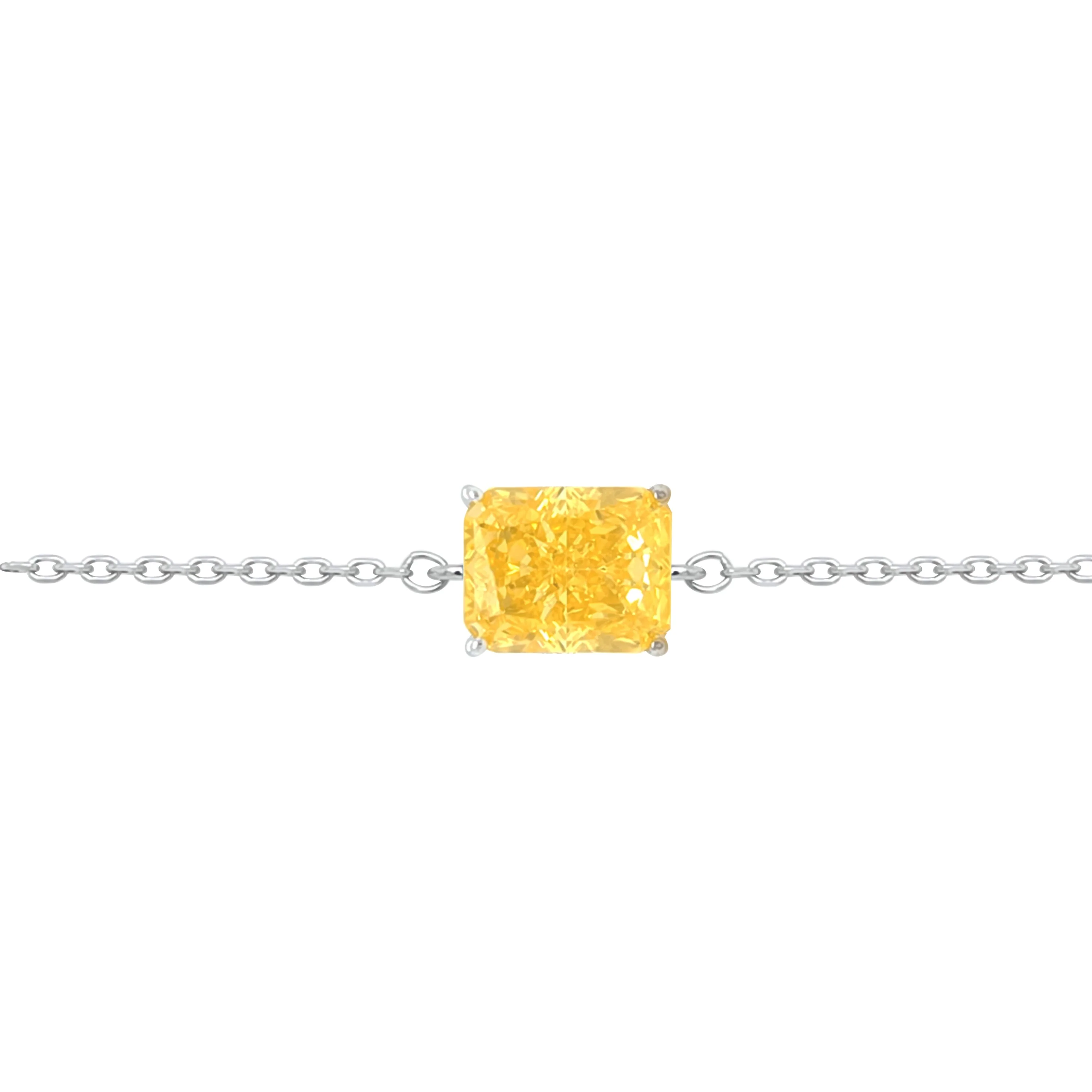 Asfour Crystal Jewelry Set With Yellow Emerald Design In 925 Sterling Silver-SD0131-Y-9 - Image 5