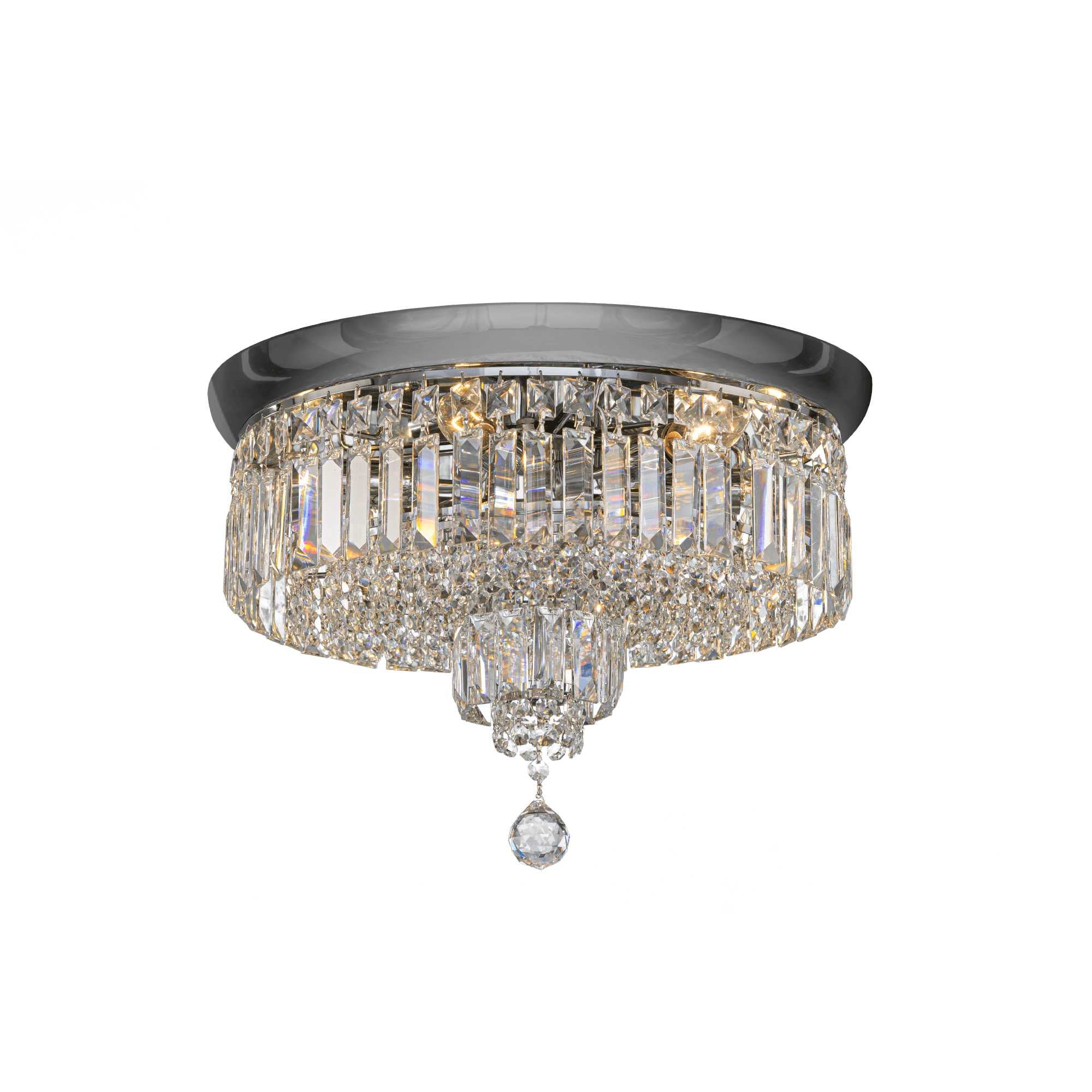 Empire Ceiling Lamp - 6 Bulbs - Chrome