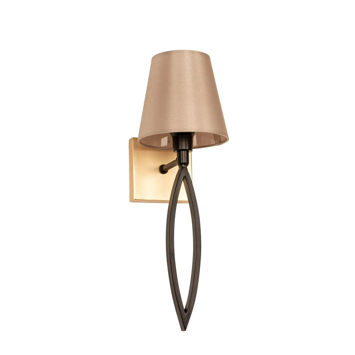 Tiara Wall Lamp - 1 Bulb - Matte Gold X Black