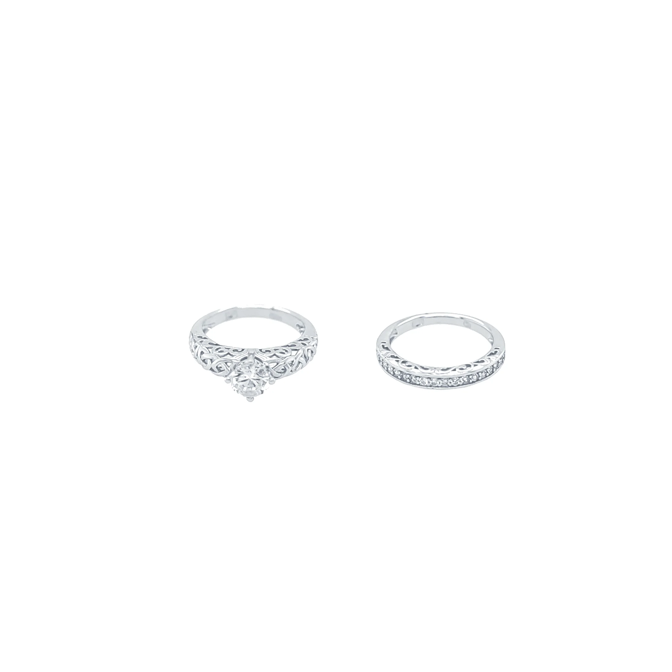Asfour Sterling Silver 925 Twin Infused Ring - Silver - Size 7