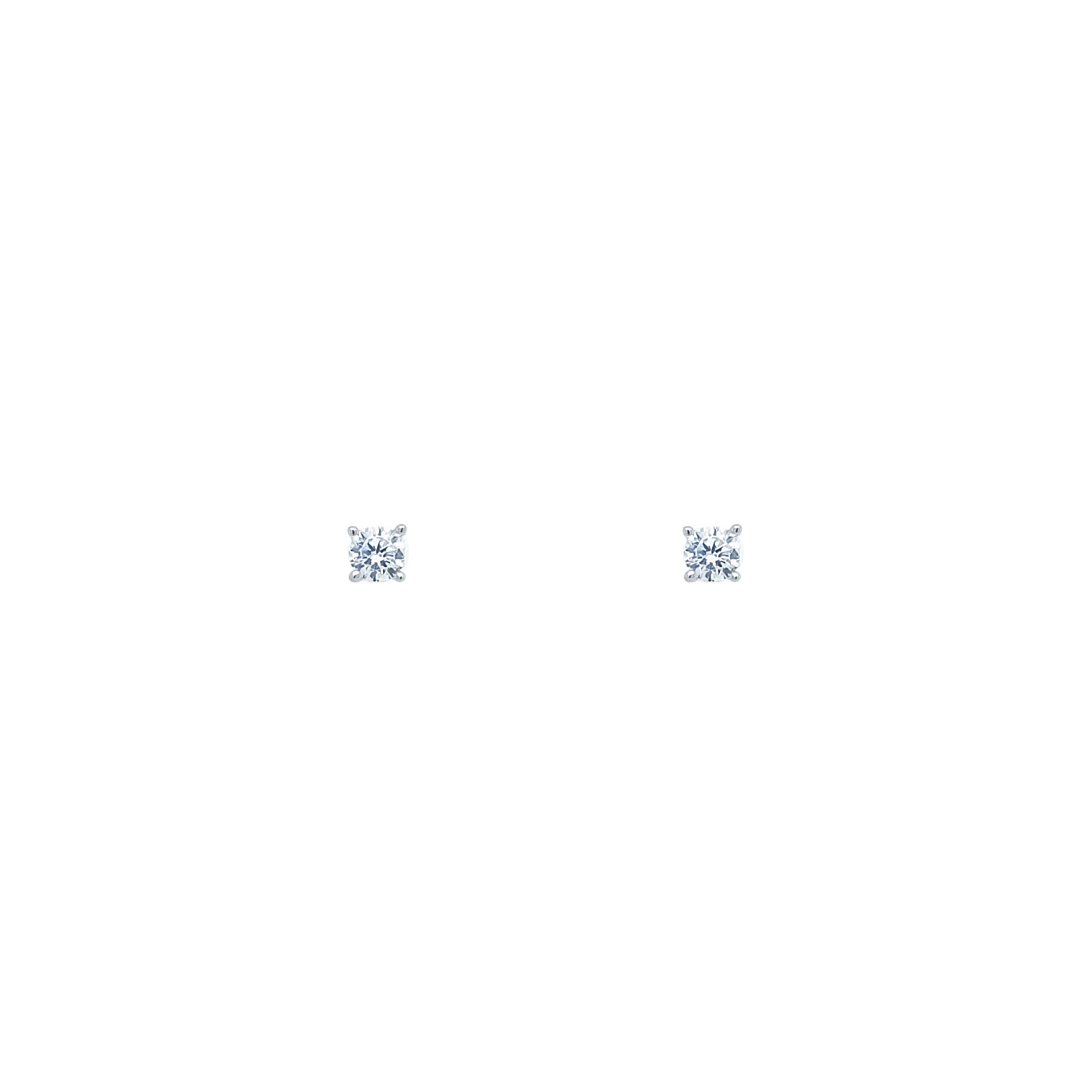 Asfour Crystal Stud Earring Inlaid With Zircon Stone In 925 Sterling Silver-EM0126