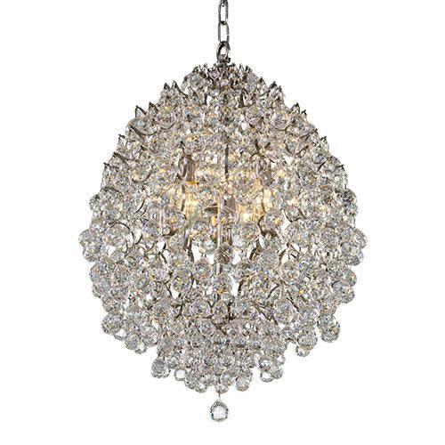 Asfour - Empire Chandelier - 8 Bulbs - Chrome - Pear Clear