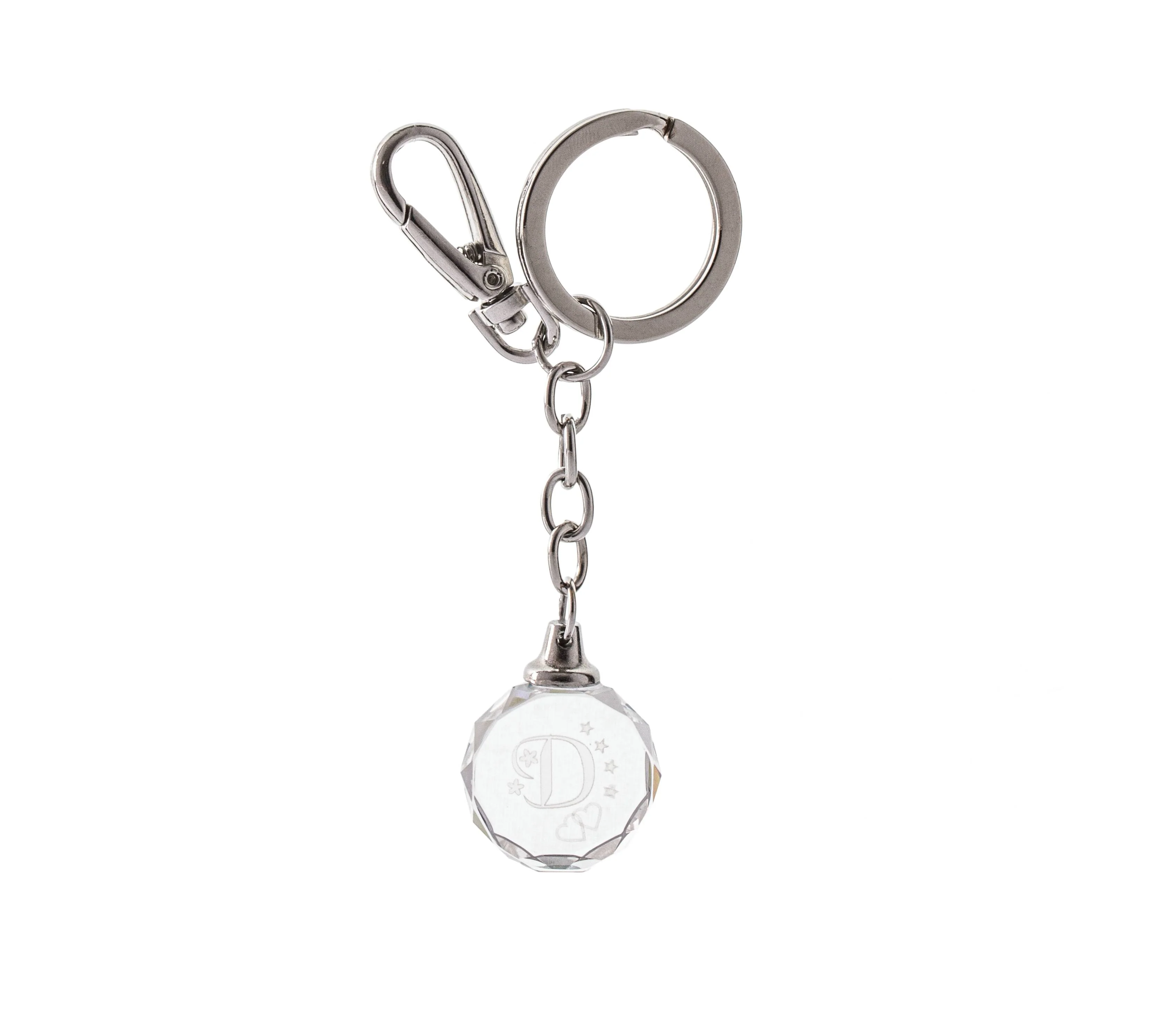 Keychain Crystal For Letter  D