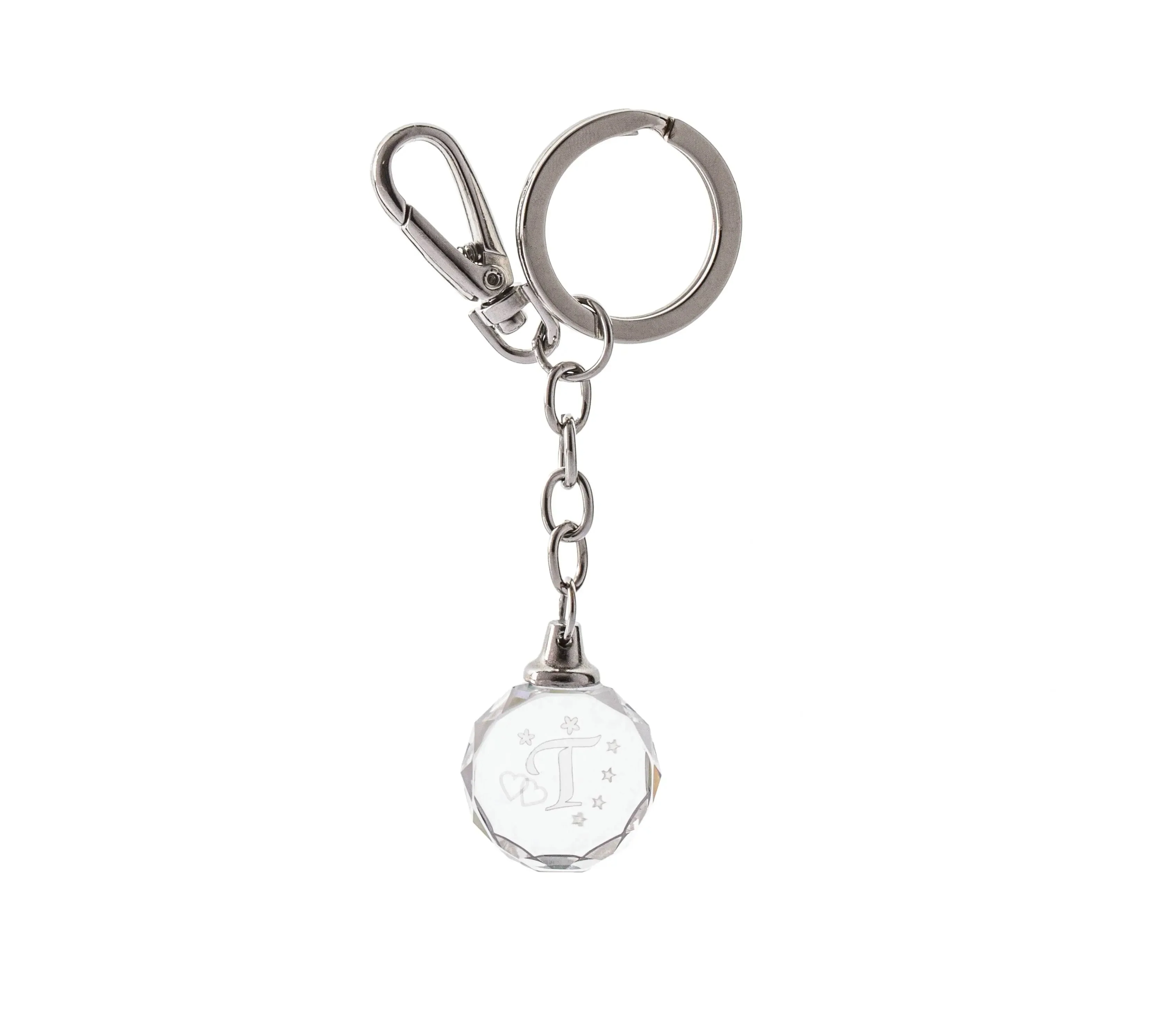 Keychain Crystal For Letter  T