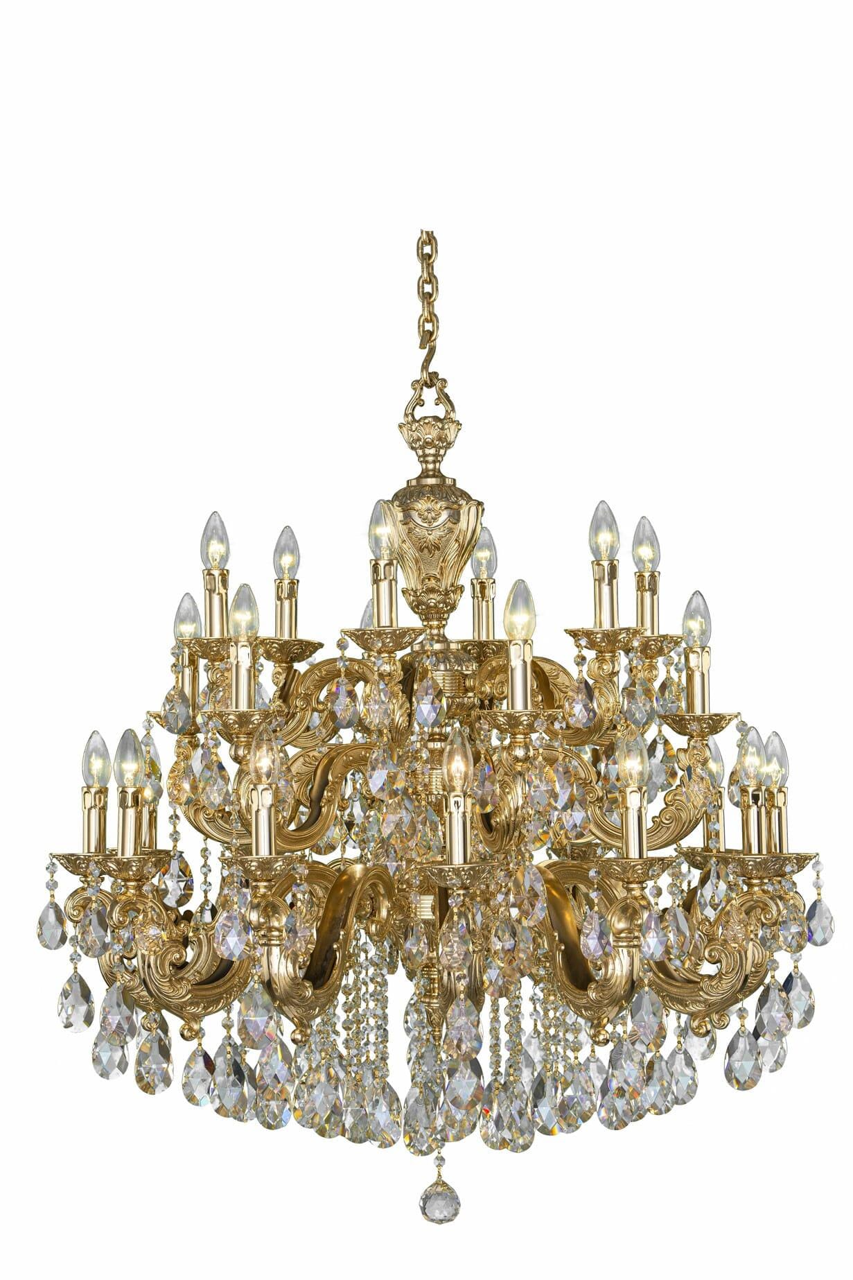 Chandelier Asfour Gold Oxide 24 Bulb