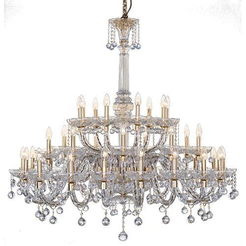 Crystal Chandelier Asfour  36 Bulbs Gold