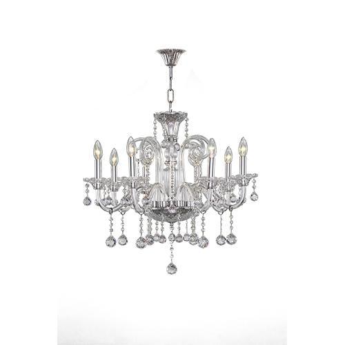 Crystal Chandeliers 8 Bulbs Chrome