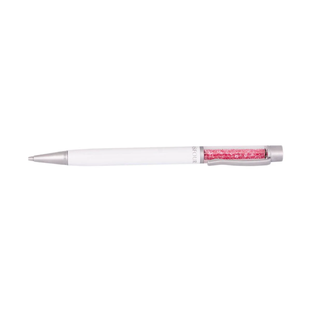 Crystal Mechanical Pencil - Rose - White