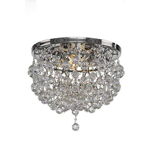 Empire Ceiling Lamp 5 Bulbs - Chrome - Ball Clear
