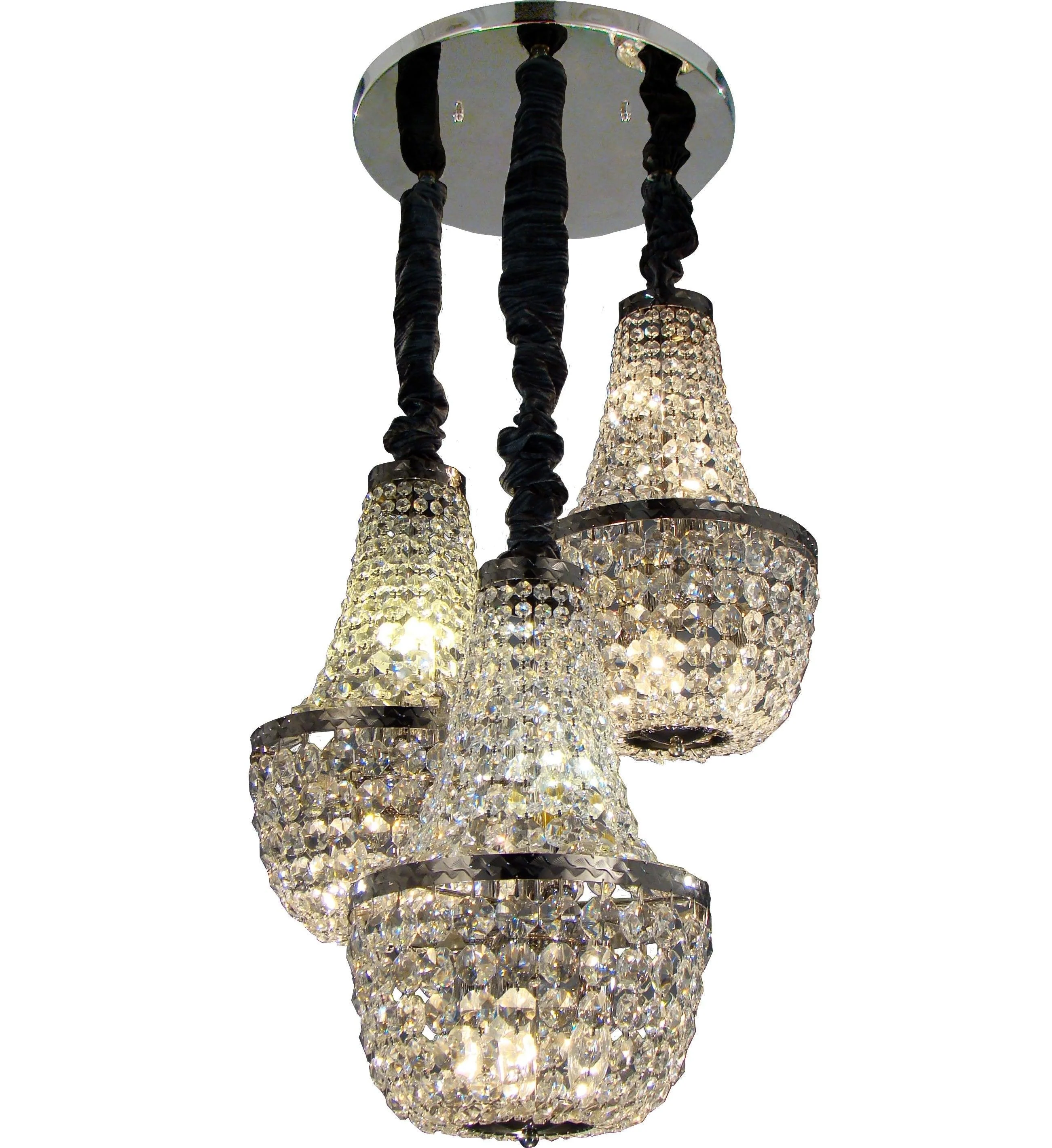 Modern Ceiling  Lamp Chrome Basket