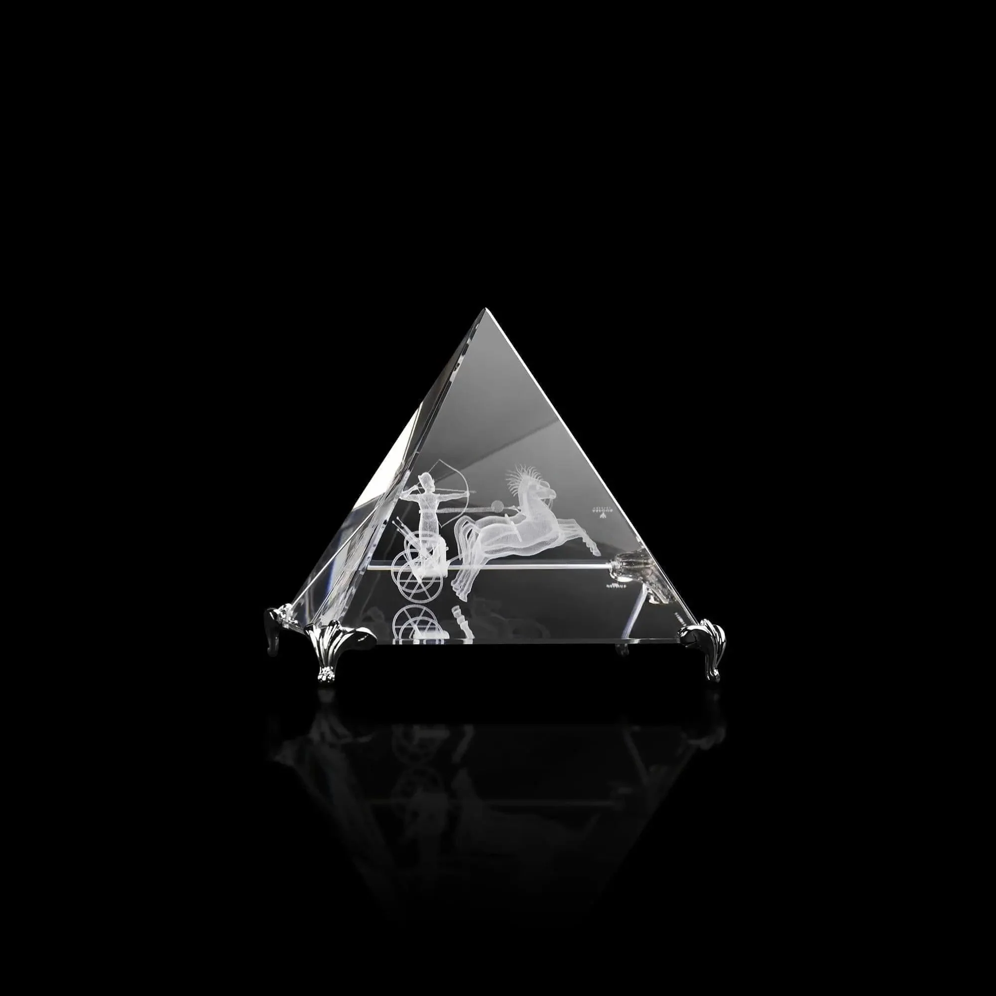 3d Pyramid Crystal Gift