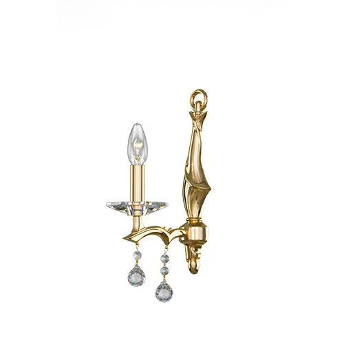 Majestic - 1 Bulb - Gold - Ball & Octagon Clear