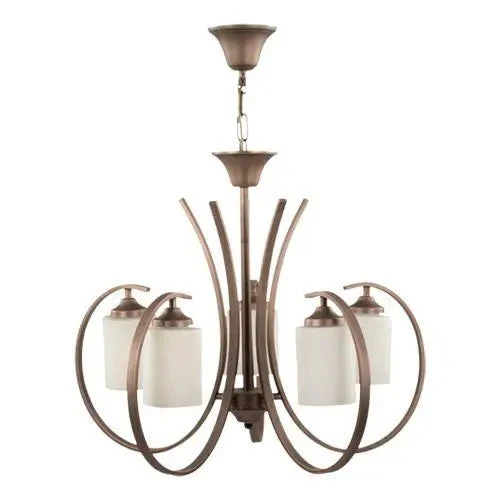 Tiara Chandelier 5 Bulbs Brown Finish